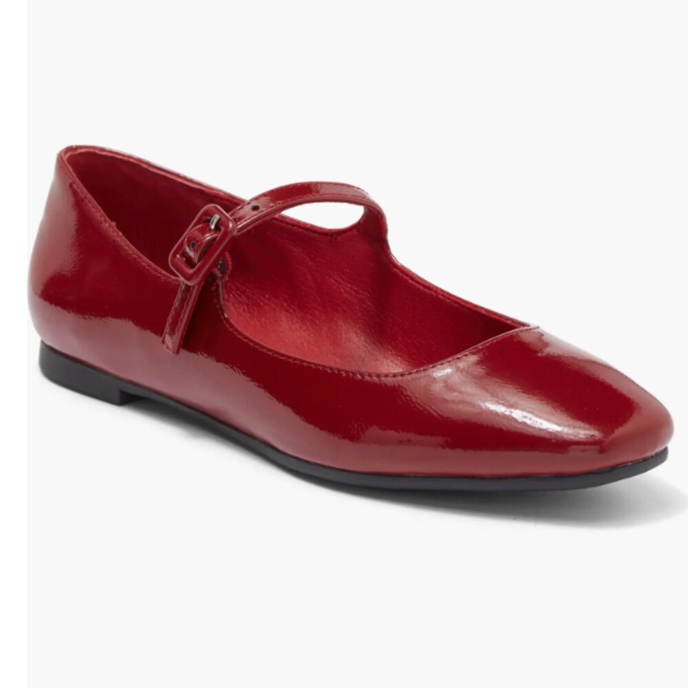 Caddie Mary Jane Flat Steve Madden Red